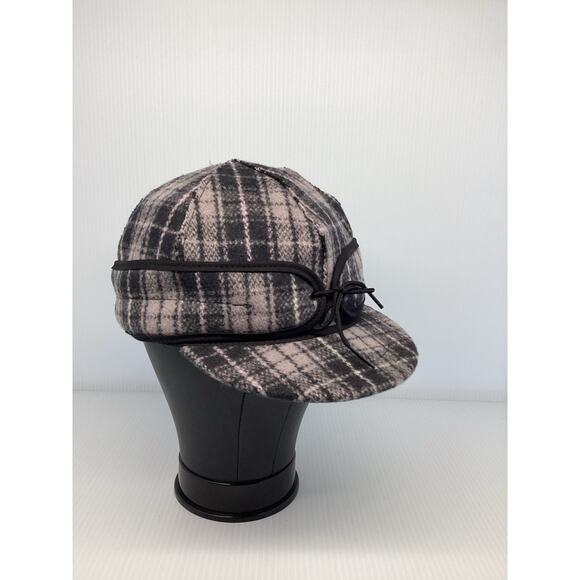 Duluth Pack Stormy Kromer Wool Hat Black Plaid 7 3/8 Made In USA. - Picture 2 of 6